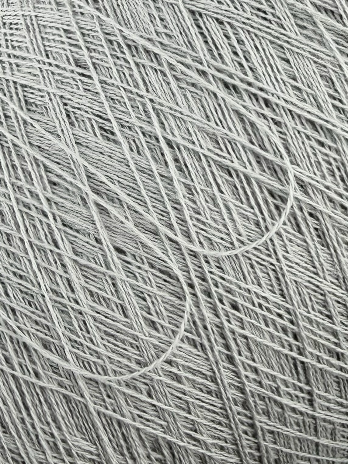 Loro Piana Lana Cash Nm 2/18 – Fil 90% Laine Mérinos 10% Cachemire col. Gris Moyen Classique